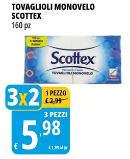 Tigros Tovaglioli monove lo Scottex offerta