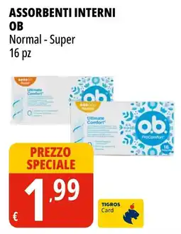 Tigros Assorbenti interni OB offerta