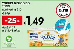 Bennet YOGURT BIOLOGICO TEDDI offerta