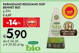 Bennet Parmigiano Reggiano DOP Bennet Bio offerta