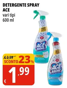 Tigros Detergente spray ACE offerta