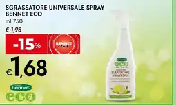 Bennet Sgrassatore universale spray Bennet eco offerta