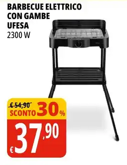 Tigros Barbecue elettrico con gambe Ufesa offerta