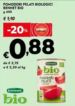 Bennet Pomodori pelati biologici Bennet Bio offerta