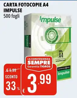 Tigros Carta fotocopie A4 Impulse offerta