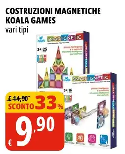 Tigros Costruzioni magnetiche Koala Games offerta