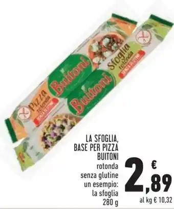 Conad Buitoni La Sfoglia Rotonda per Pizza Rotonda 280g offerta