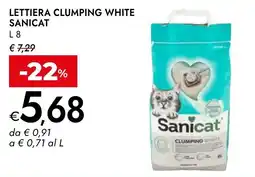 Bennet Lettiera clumping white Sanicat offerta
