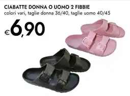 Bennet CIABATTE DONNA O UOMO 2 FIBBIE offerta