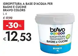 Bennet Idropittura a base d'acqua per bagni e cucine Bravo Colors offerta