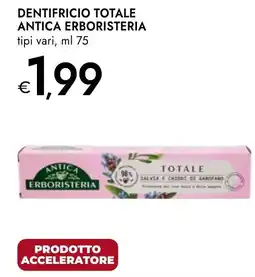 Bennet DENTIFRICIO TOTALE ANTICA ERBORISTERIA offerta