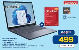 Euronics Lenovo IDEAPAD SLIM 3 offerta