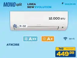 Euronics DAIKIN MONO split LINEA NEW EVOLUTION offerta