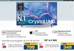 Euronics Samsung Crystal UHD offerta