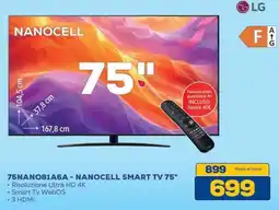 Euronics LG 75NANO81A6A - NANOCELL SMART TV 75" offerta