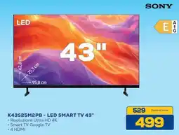 Euronics SONY K43S25M2PB - LED SMART TV 43" offerta