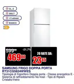 Trony SAMSUNG FRIGO DOPPIA PORTA offerta