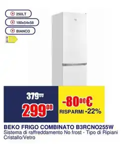 Trony BEKO FRIGO COMBINATO B3RCNO255W offerta