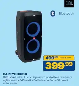 Euronics JBL PARTYBOX310 offerta