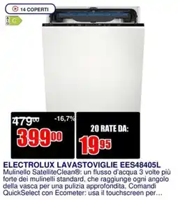 Trony ELECTROLUX LAVASTOVIGLIE EES48405L offerta