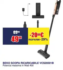 Trony BEKO SCOPA RICARICABILE VCS20501B offerta