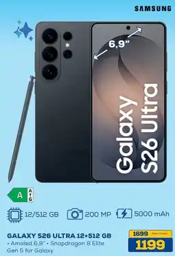 Euronics SAMSUNG GALAXY S26 ULTRA offerta