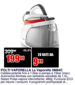 Trony POLTI VAPORELLA La Vaporella XM84C offerta