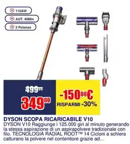 Trony DYSON SCOPA RICARICABILE V10 offerta