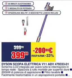 Trony DYSON SCOPA ELETTRICA V11 ADV offerta