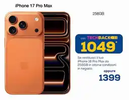 Euronics iPhone 17 Pro Max offerta