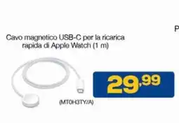 Euronics Cavo magnetico USB-C per la ricarica rapida di Apple Watch offerta