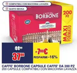 Trony Caffè' Borbone Capsule Caffè' offerta