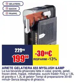 Trony ARIETE GELATIERA 655 MYSLUSH & offerta