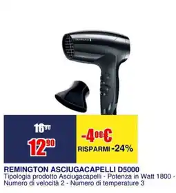 Trony REMINGTON ASCIUGACAPELLI D5000 offerta