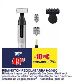 Trony REMINGTON REGOLABARBA HG4000 offerta