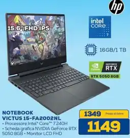 Euronics HP NOTEBOOK VICTUS 15-FA2002NL offerta