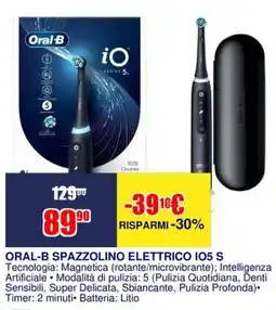 Trony ORAL-B SPAZZOLINO ELETTRICO IO5 S offerta