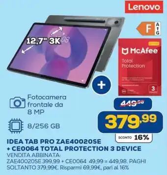 Lenovo IDEA TAB PRO ZAE40020SE