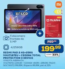 Euronics REDMI PAD 2 4G+256G offerta