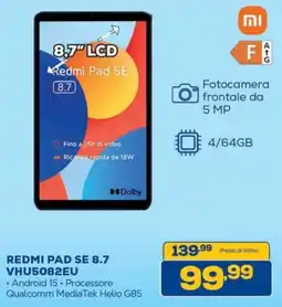 Euronics Redmi Pad SE 8.7 offerta