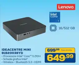 Euronics Lenovo IDEACENTRE MINI 91B20038YD offerta