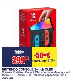 Trony NINTENDO CONSOLE Switch OLED offerta