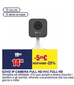 Trony EZVIZ IP CAMERA FULL HD H1C FULL HD offerta