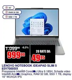 Trony LENOVO NOTEBOOK IDEAPAD SLIM 5 offerta