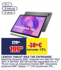 Trony LENOVO TABLET IDEA TAB ZAFR0399SE offerta