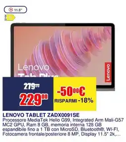 Trony LENOVO TABLET ZADX0091SE offerta