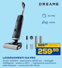 Euronics DREAME LAVAPAVIMENTI H14 PRO offerta