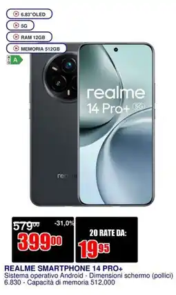Trony REALME SMARTPHONE 14 PRO+ offerta