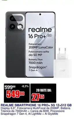 Trony realme 16 Pro+ 5G offerta