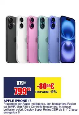 Trony APPLE IPHONE 16 offerta